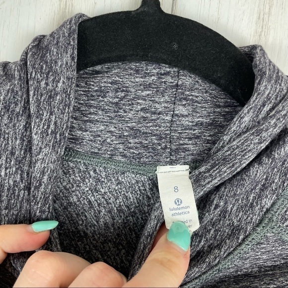 Lululemon gray pullover long sleeve ruched back top - Picture 5 of 6